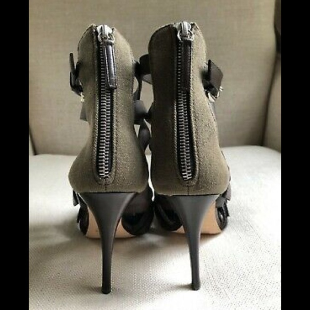 Giuseppe Zanotti Heels Caged Brown Leather Studs - Picture 6 of 7